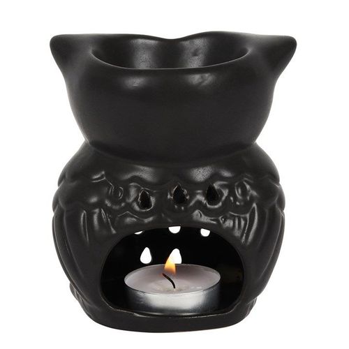 Black Owl Oil Burner | Inspired Creative Gifts | UK Supplier