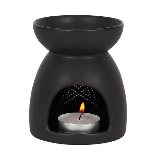 Black Pentagram Cut Out Oil Burner | Inspired Creative Gifts | UK Supplier