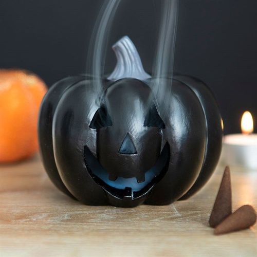 Black Pumpkin Incense Cone Holder | Inspired Creative Gifts | UK Supplier