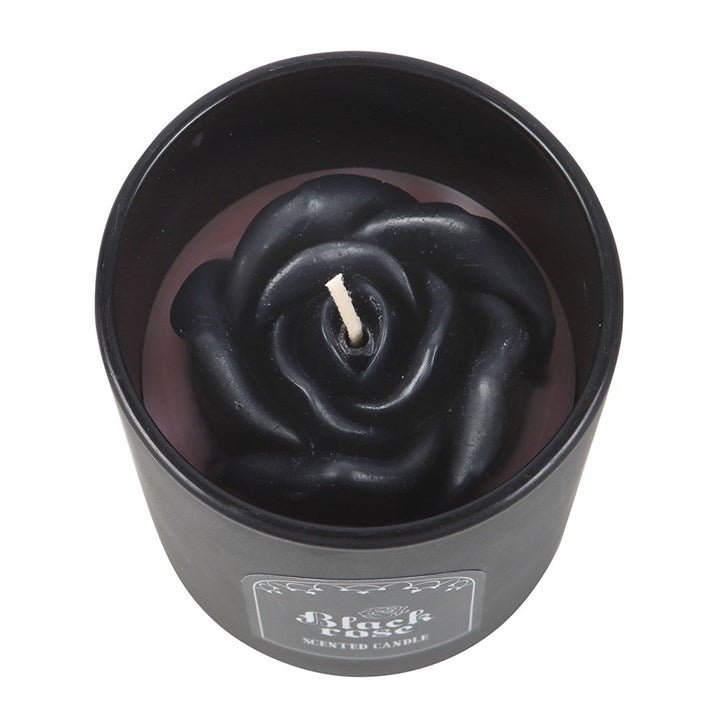 Black Rose Candle with 3D Roses | Inspired Creative Gifts | UK Supplier