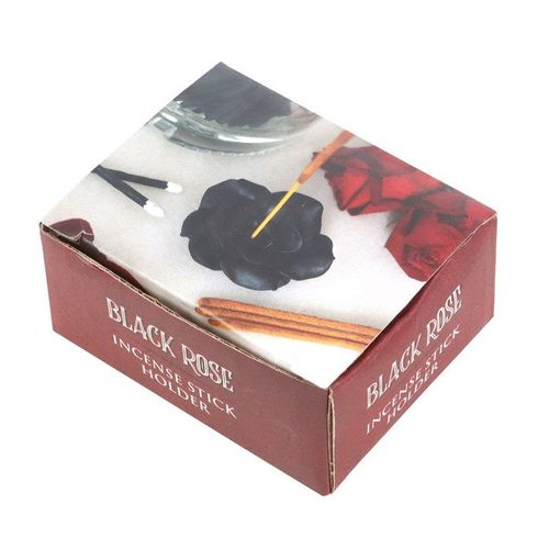 Black Rose Resin Incense Stick Holder | Inspired Creative Gifts | UK Supplier