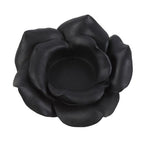 Black Rose Resin Tealight Candle Holder | Inspired Creative Gifts | UK Supplier