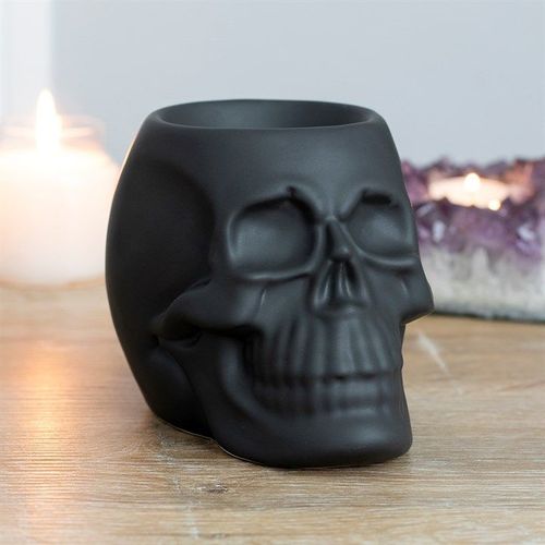 Black Skull Oil Burner | Inspired Creative Gifts | UK Supplier