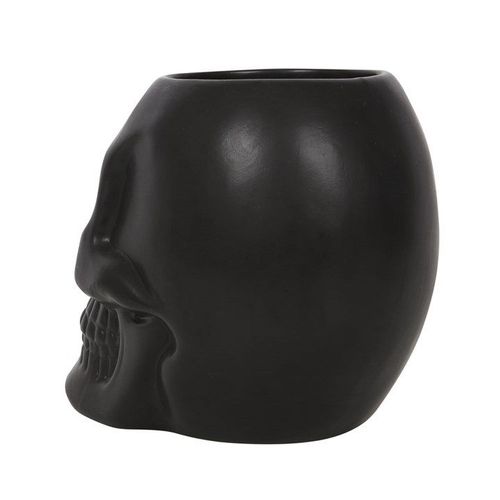 Black Skull Plant Pot | Inspired Creative Gifts | UK Supplier