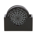 Black Spiderweb Coaster Set | Inspired Creative Gifts | UK Supplier