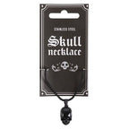 Black Stainless Steel Skull Necklace | Inspired Creative Gifts | UK Supplier