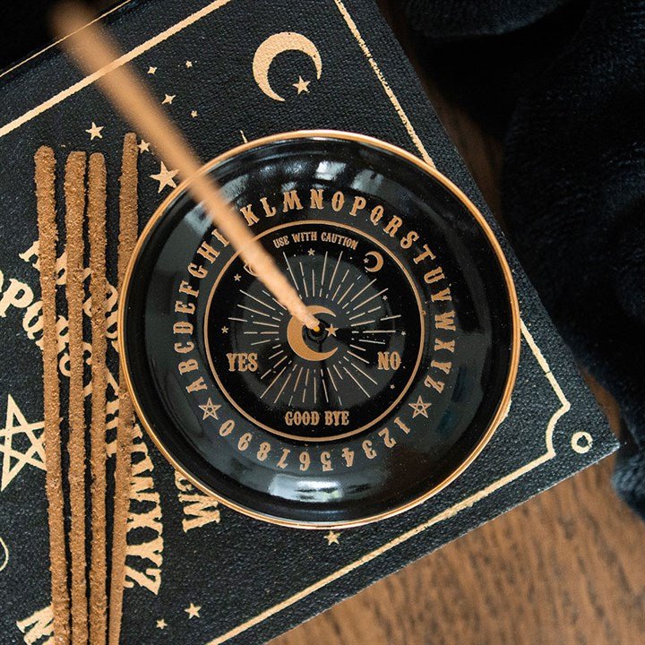 Black Talking Board Incense Holder | Inspired Creative Gifts | UK Supplier