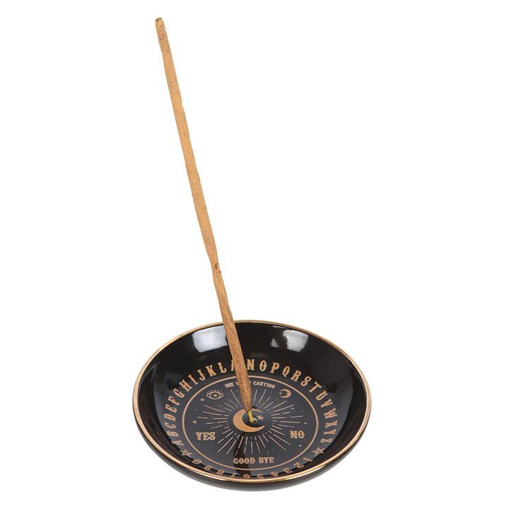Black Talking Board Incense Holder | Inspired Creative Gifts | UK Supplier