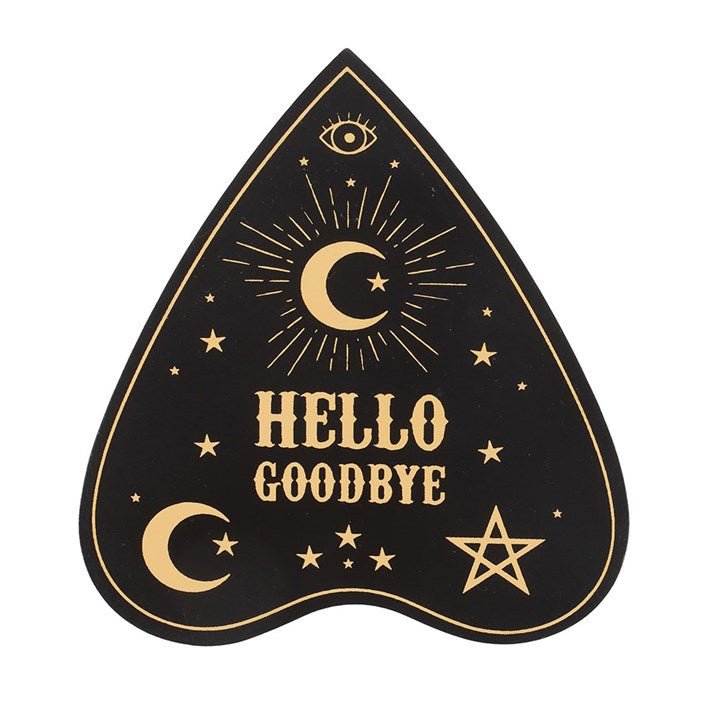Black Talking Board Planchette Coaster Set | Inspired Creative Gifts | UK Supplier