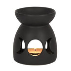 Black Triple Moon Cut Out Oil Burner | Inspired Creative Gifts | UK Supplier