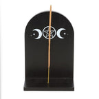 Black Triple Moon Incense Holder Shelf | Inspired Creative Gifts | UK Supplier