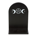 Black Triple Moon Incense Holder Shelf | Inspired Creative Gifts | UK Supplier