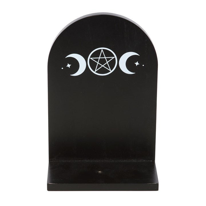Black Triple Moon Incense Holder Shelf | Inspired Creative Gifts | UK Supplier