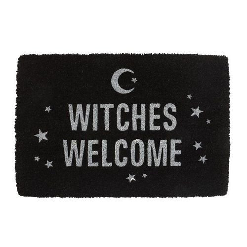 Black Witches Welcome Doormat | Inspired Creative Gifts | UK Supplier