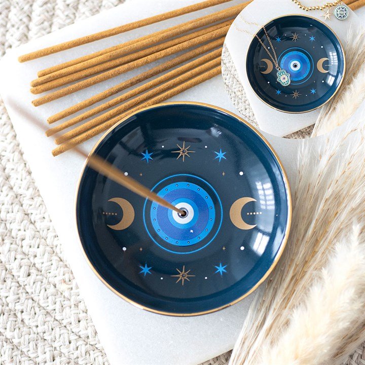 Blue All Seeing Eye Print Incense Holder | Inspired Creative Gifts