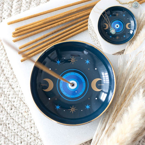 Blue All Seeing Eye Print Incense Holder | Inspired Creative Gifts | UK Supplier