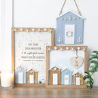 Blue Life Ring Beach Hut Hanging Decoration | Inspired Creative Gifts | UK Supplier