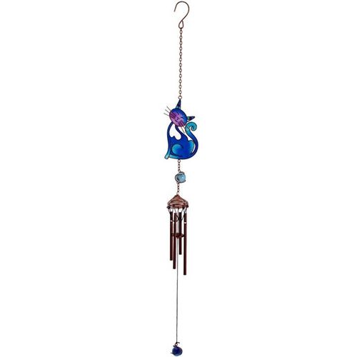 Blue Slinky Cat Windchime | Inspired Creative Gifts | UK Supplier