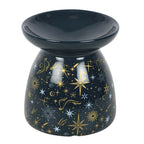 Blue Starry Night Oil Burner and Wax Warmer | Inspired Creative Gifts | UK Supplier