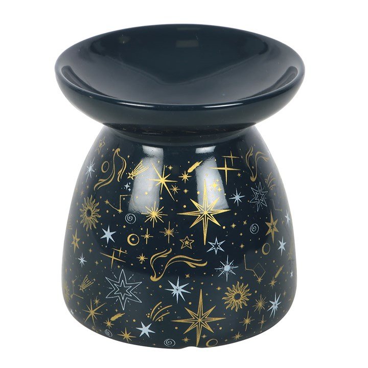 Blue Starry Night Oil Burner and Wax Warmer | Inspired Creative Gifts | UK Supplier