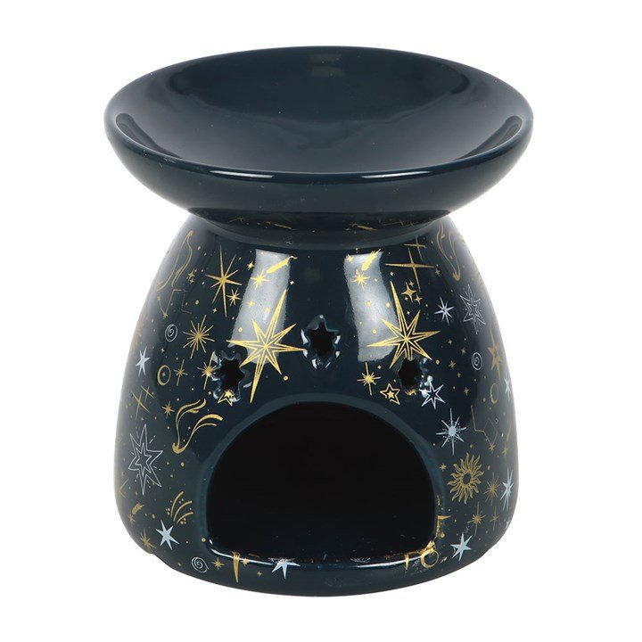 Blue Starry Night Oil Burner and Wax Warmer | Inspired Creative Gifts | UK Supplier