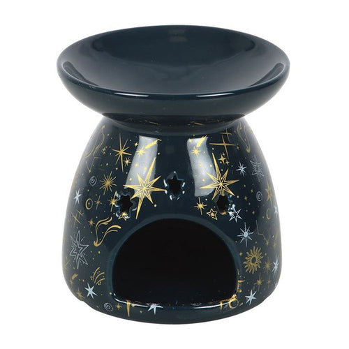 Blue Starry Night Oil Burner and Wax Warmer | Inspired Creative Gifts | UK Supplier