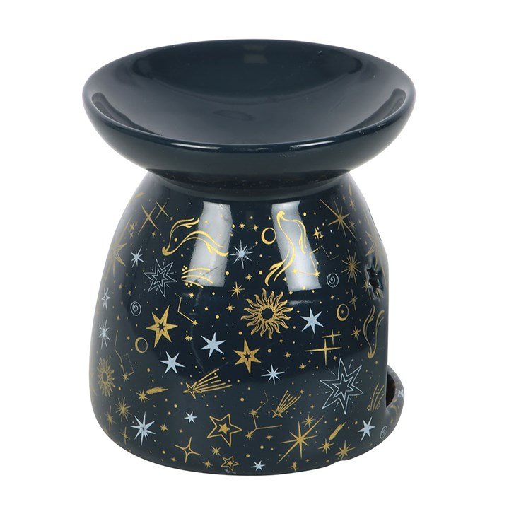 Blue Starry Night Oil Burner and Wax Warmer | Inspired Creative Gifts | UK Supplier