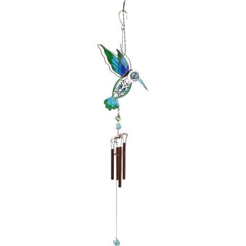 Blue/Green Hummingbird Windchime | Inspired Creative Gifts | UK Supplier