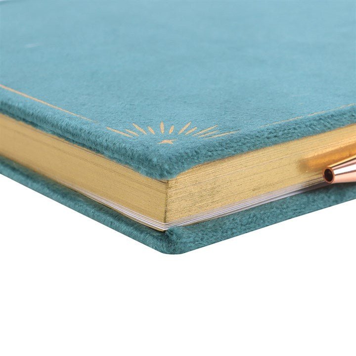 Book of Abundance Journal with Green Aventurine Crystal Pen | Inspired Creative Gifts | UK Supplier