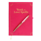 Book of Love Spells Journal with Rose Quartz Crystal Pen | Inspired Creative Gifts | UK Supplier