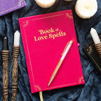Book of Love Spells Journal with Rose Quartz Crystal Pen | Inspired Creative Gifts | UK Supplier
