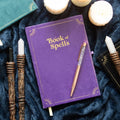 Book of Spells Journal with Amethyst Crystal Pen | Inspired Creative Gifts | UK Supplier
