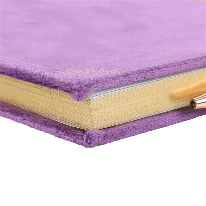 Book of Spells Journal with Amethyst Crystal Pen | Inspired Creative Gifts | UK Supplier
