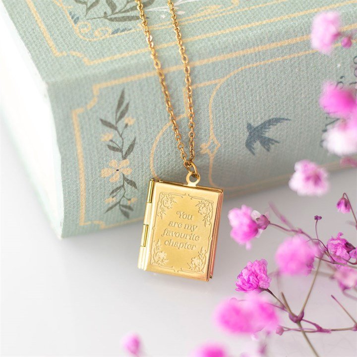 Book Shaped Locket Necklace in Gift Box | Inspired Creative Gifts | UK Supplier