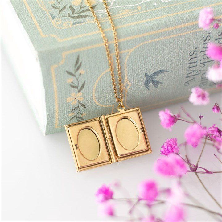 Book Shaped Locket Necklace in Gift Box | Inspired Creative Gifts | UK Supplier