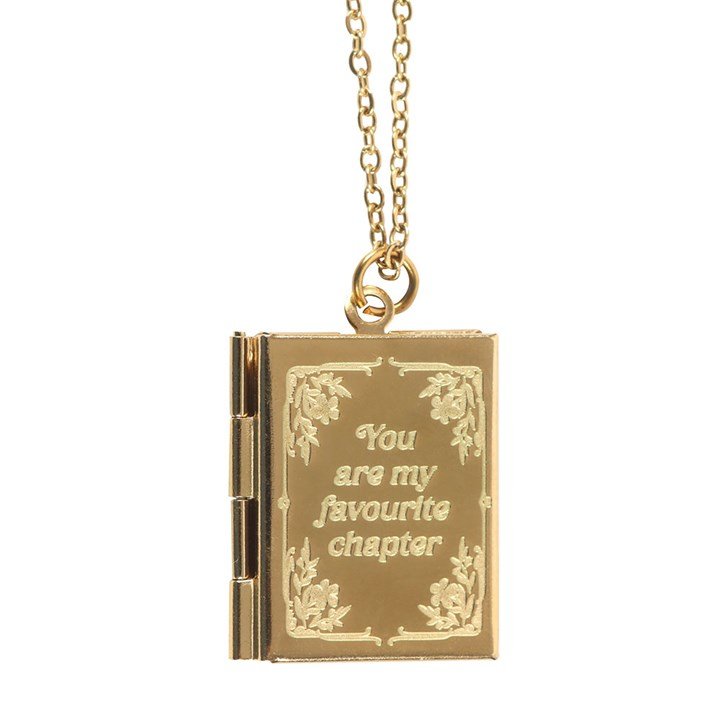 Book Shaped Locket Necklace in Gift Box | Inspired Creative Gifts | UK Supplier