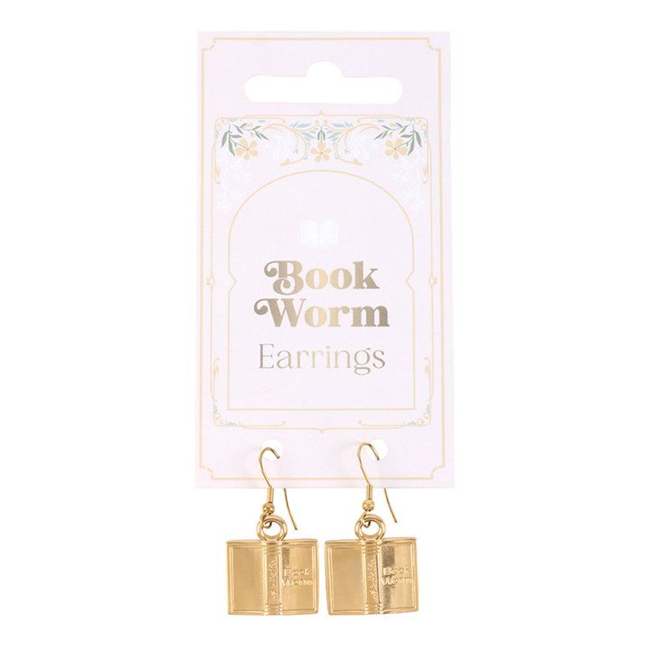 Book Worm Earrings | Inspired Creative Gifts | UK Supplier
