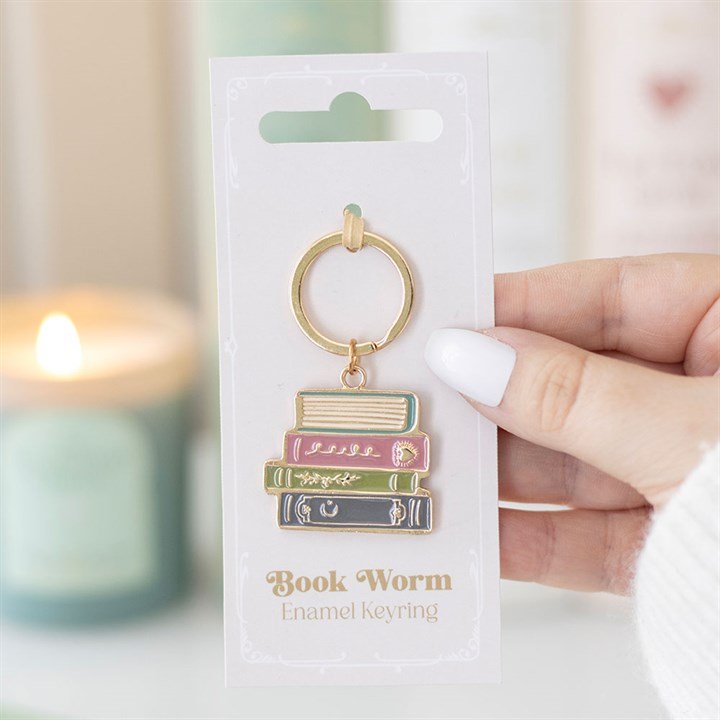 Book Worm Keyring | Inspired Creative Gifts | UK Supplier