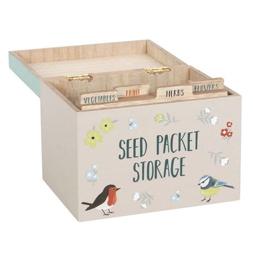 British Garden Birds Seed Packet Storage Box | Inspired Creative Gifts | UK Supplier