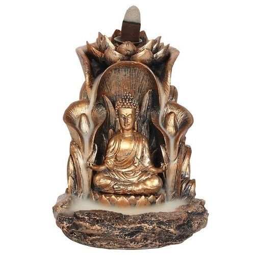 Bronze Buddha Backflow Incense Burner | Inspired Creative Gifts | UK Supplier