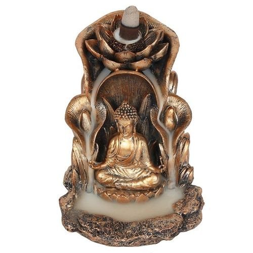 Bronze Buddha Backflow Incense Burner | Inspired Creative Gifts | UK Supplier