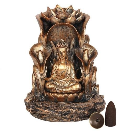 Bronze Buddha Backflow Incense Burner | Inspired Creative Gifts | UK Supplier