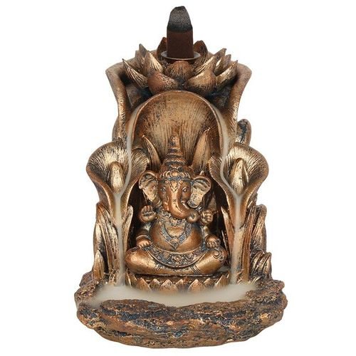 Bronze Ganesh Backflow Incense Burner | Inspired Creative Gifts | UK Supplier