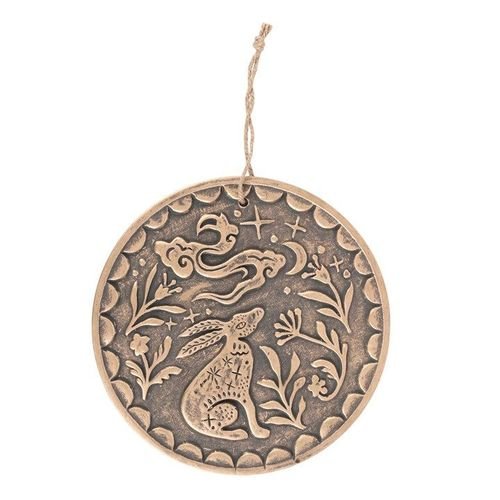 Bronze Midnight Hare Terracotta Plaque | Inspired Creative Gifts | UK Supplier
