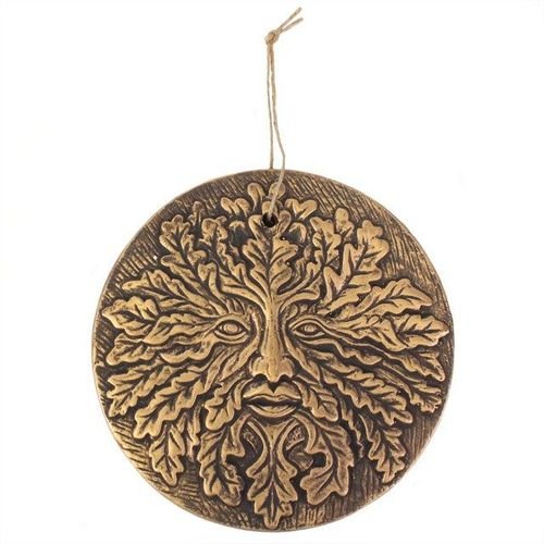 Bronze Terracotta Green Man Plaque | Inspired Creative Gifts | UK Supplier