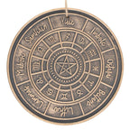 Bronze Wheel of the Year Hanging Terracotta Plaque | Inspired Creative Gifts | UK Supplier