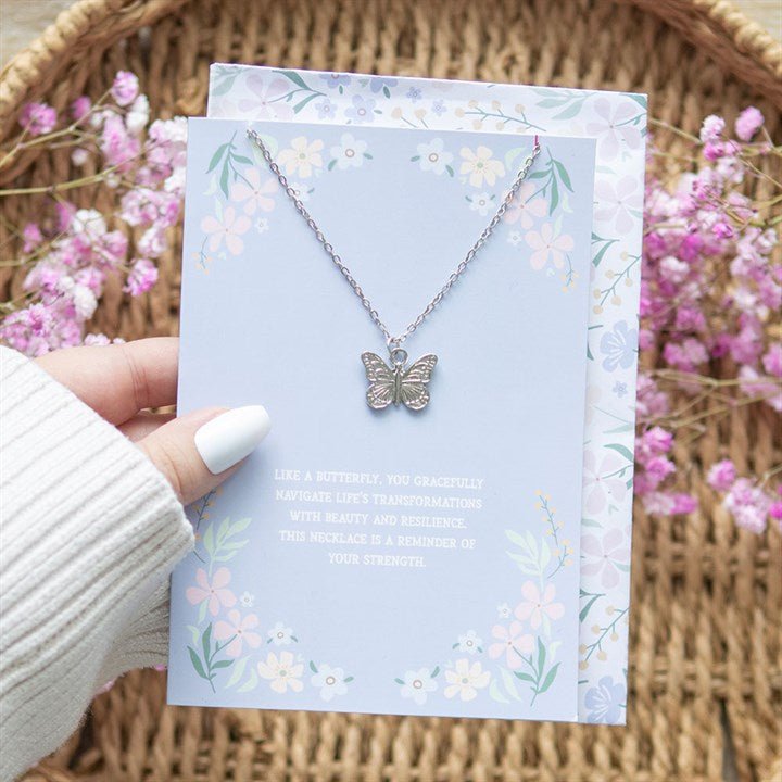 Butterfly Necklace on Greeting Card | Inspired Creative Gifts | UK Supplier