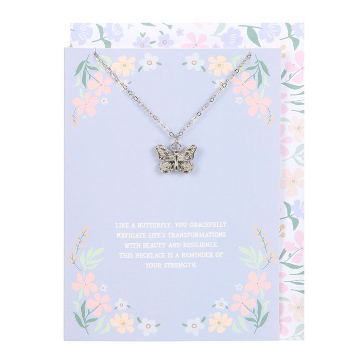 Butterfly Necklace on Greeting Card | Inspired Creative Gifts | UK Supplier