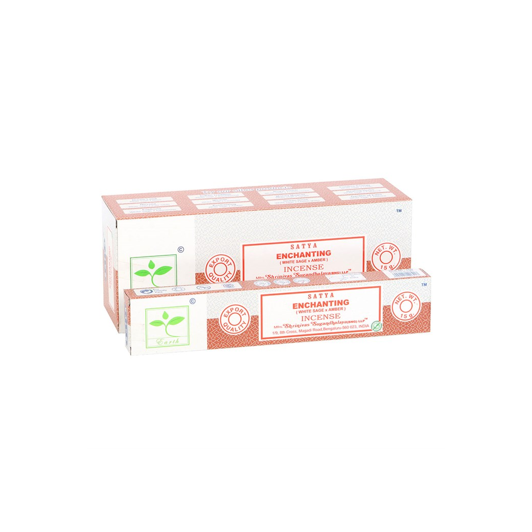 6 Packs of Enchanting Earth Incense by Satya