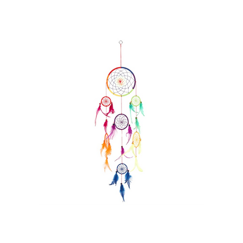 90cm Multi Rainbow Dreamcatcher | Dreamcatchers